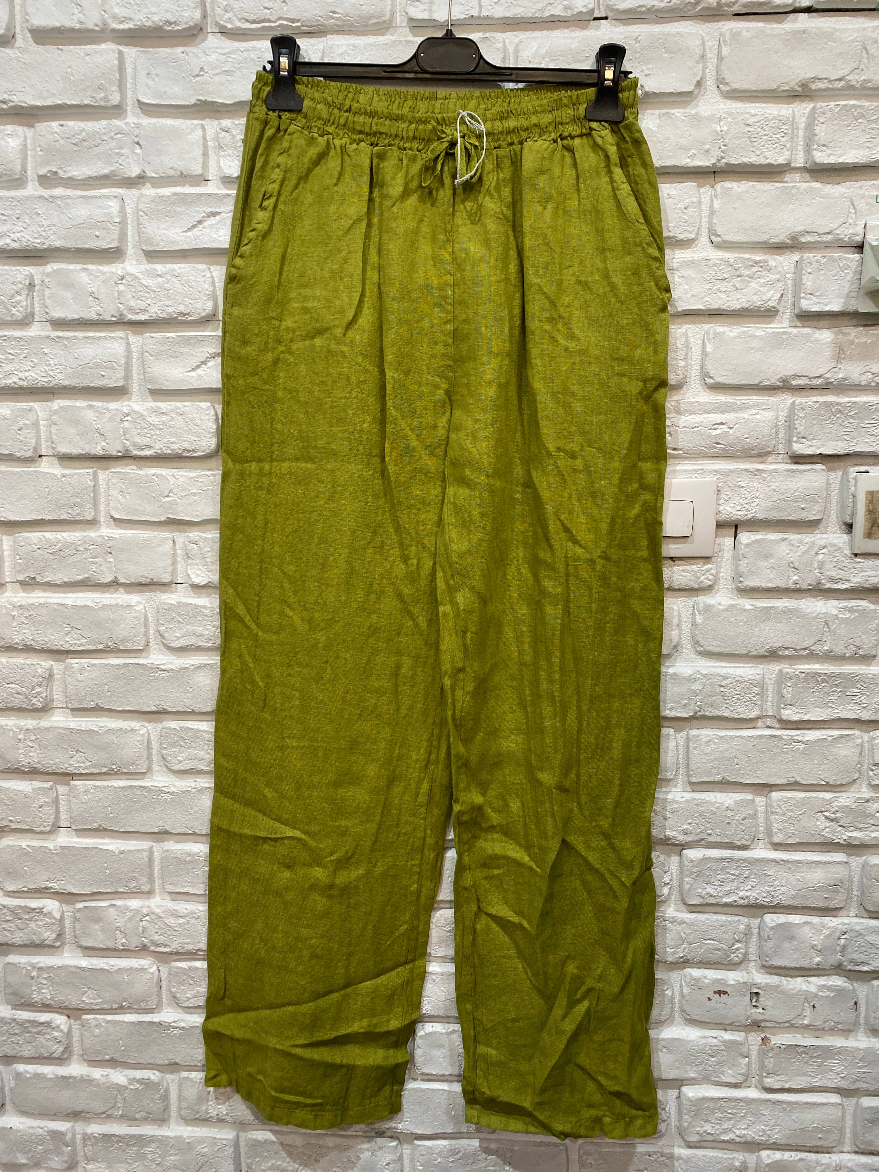 la maison des fibres naturelles - Wholesale Pants - Women's - Straight linen trousers 630132 100% linen26