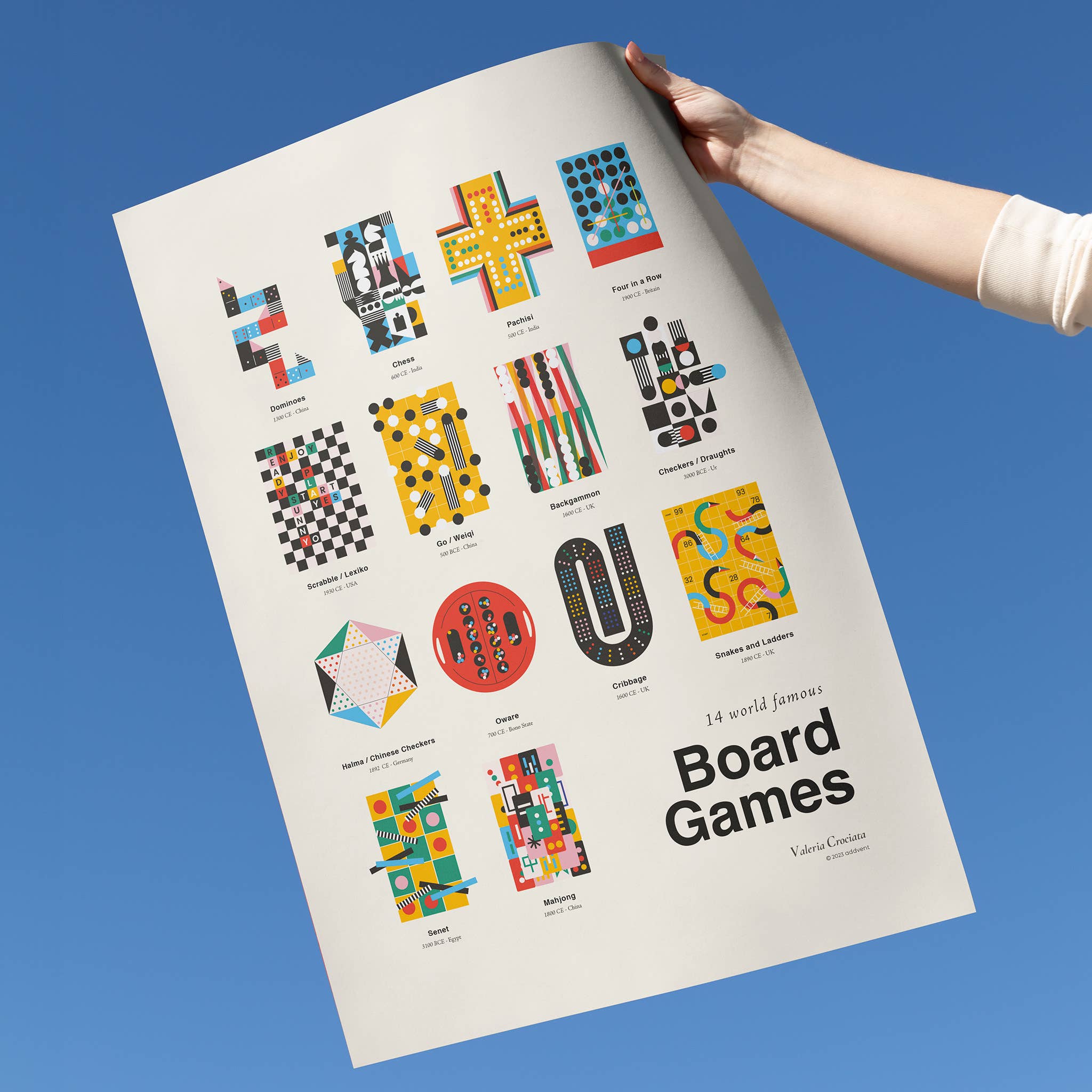 Addvent Italy - Wholesale Poster - 14 Board Games/Posters3