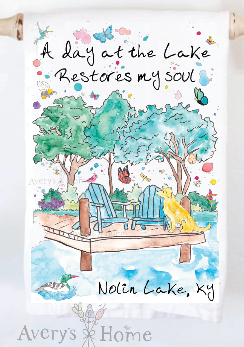 Avery's Home - Wholesale Tea Towel - A Day at the Lake or River Customizable Tea Towel30
