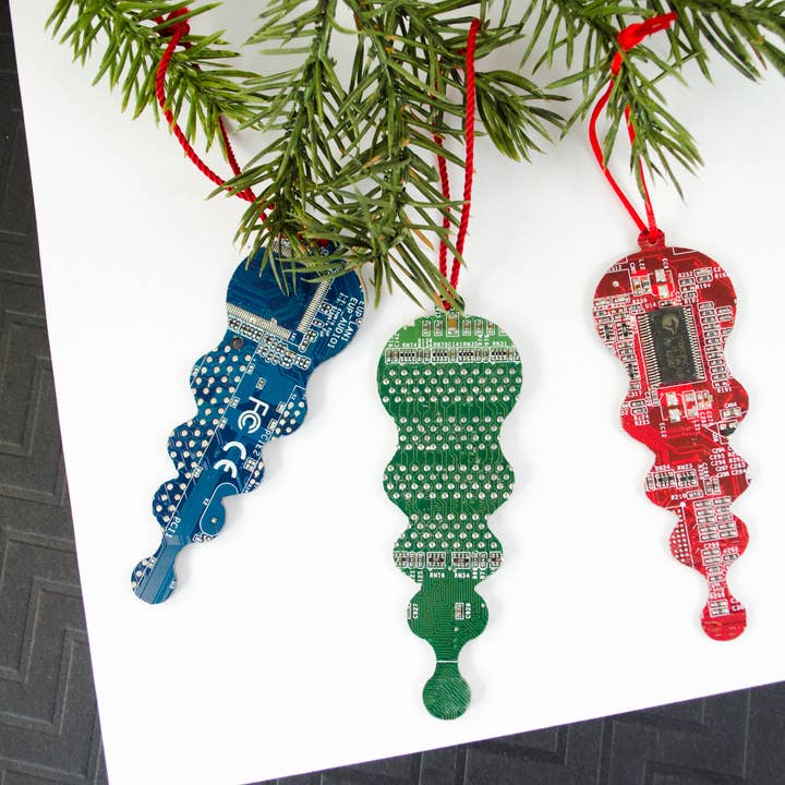 Circuit Board Ornaments - Finial Shape for wholesale by Circuit Breaker Labs