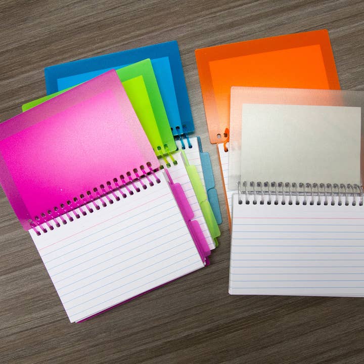 BAZIC Products - Wholesale Notepad - View Poly Ruled Index Card w/ Divider 3" x 5" 50 Ct.