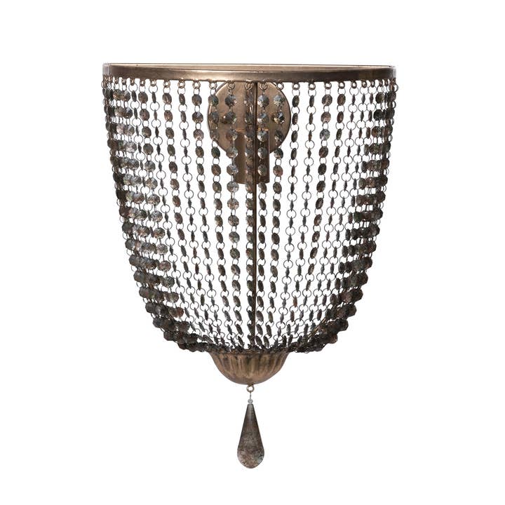 Zelda Beaded Wall Sconce for wholesale by Park Hill Collection