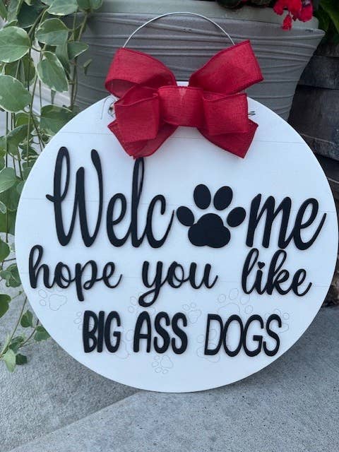 Big Dog Door Sign for wholesale by K.T. Designs