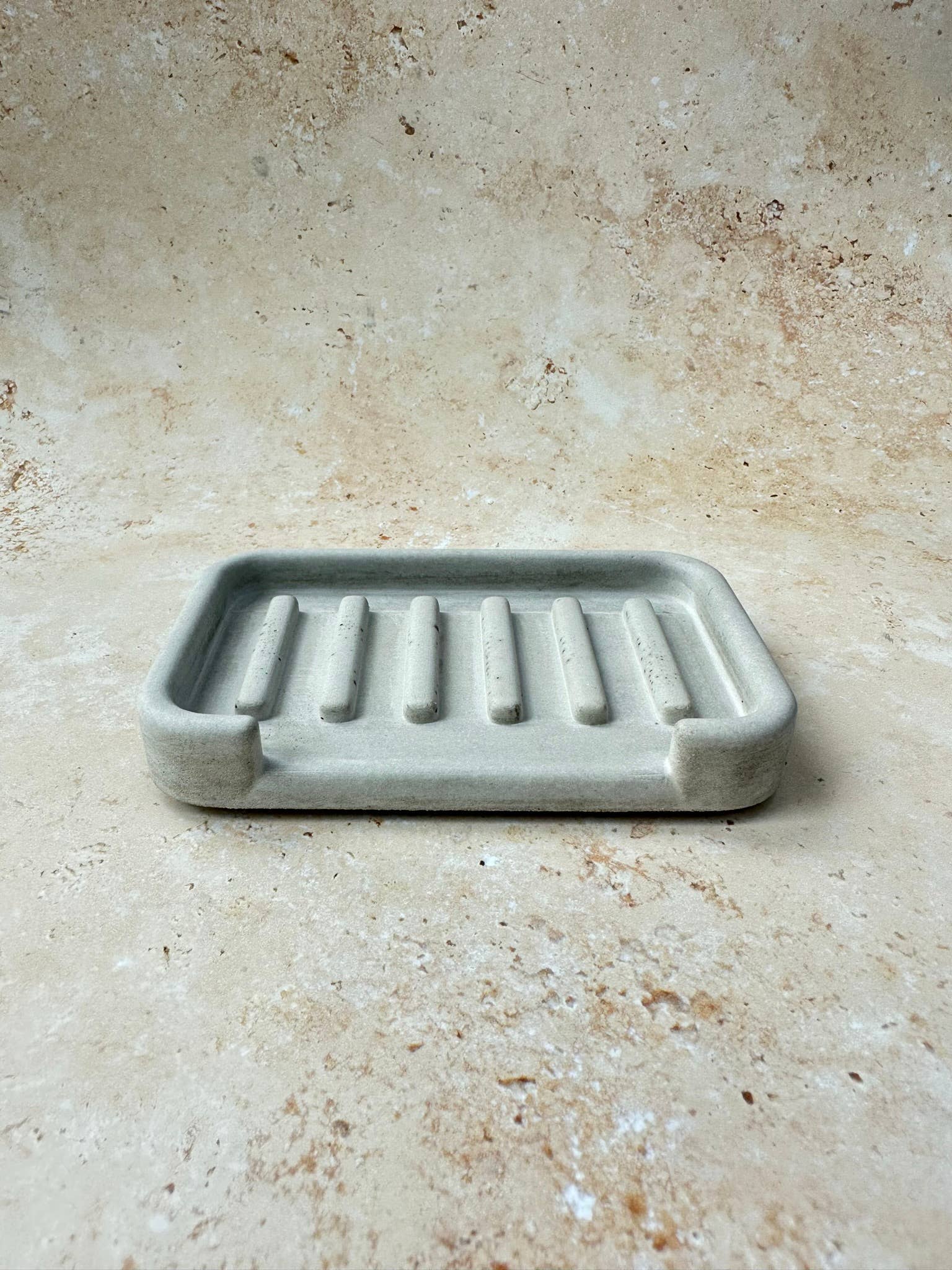 Smells Like Home Store - Venta al por mayor Platitos para jabón de baño - Jabonera rectangular de concreto ArcEdge5