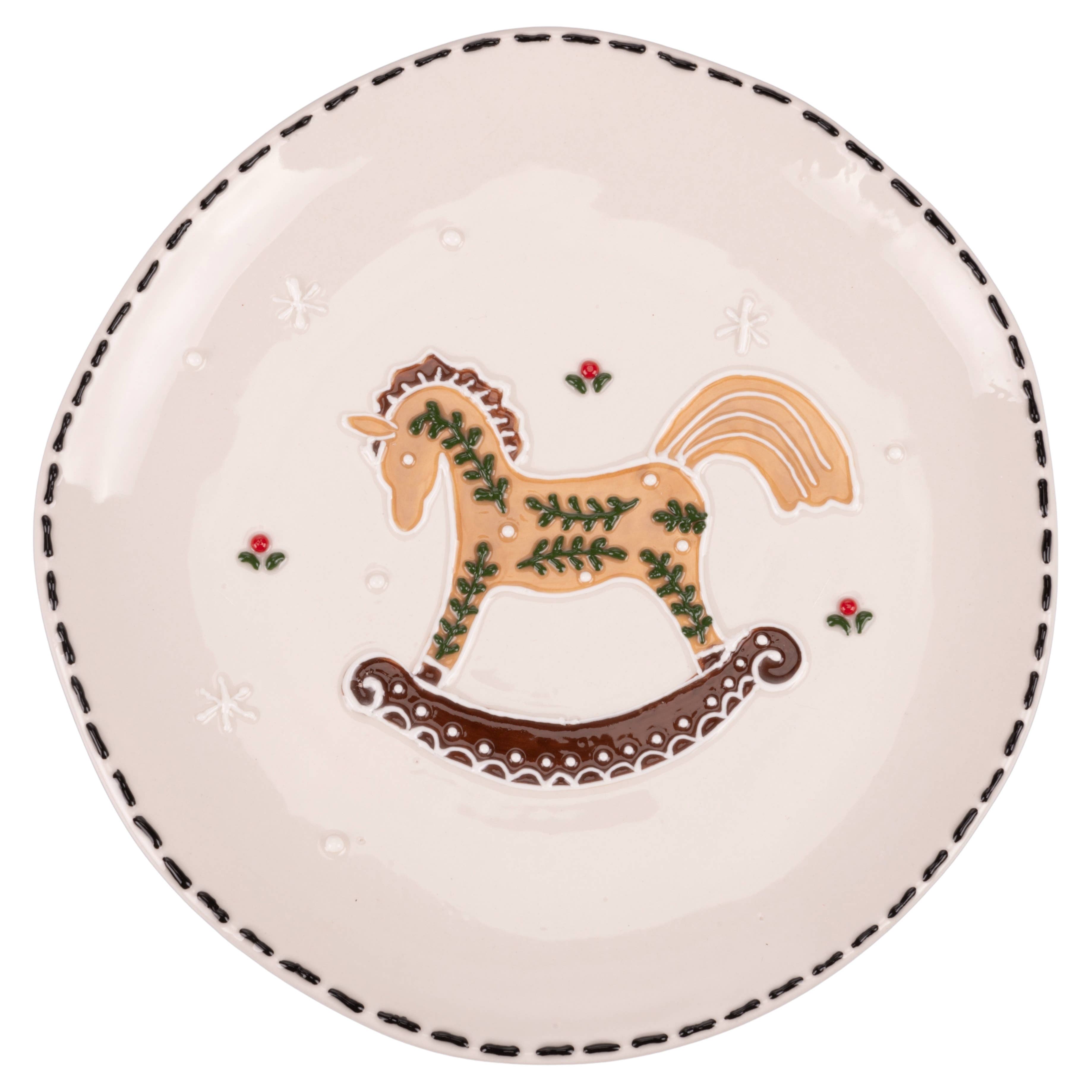 VdE Tivoli 1996 - Venta al por mayor Bandejas/platos/boles decorativos - XMAS PLATO CON RELIEVE 3SURT 20,5 CM3