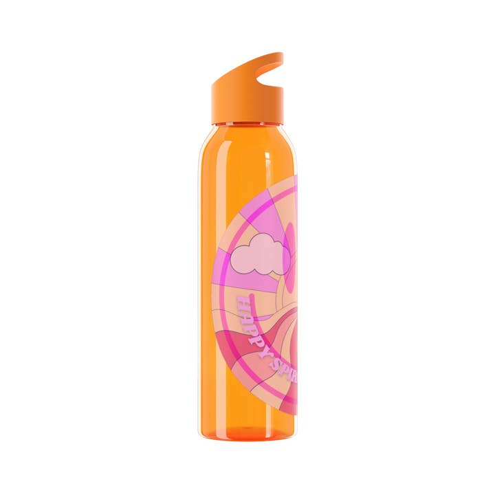 Happy Life Stuff - Wholesale Water Bottle - Aesthetic Happy Spirit Happy Life Water Bottle, Aesthetic Pink Bottle, Smile Face, Trendy Tumblr Bottle, Happy Mind Tumbler, BPA Fre7