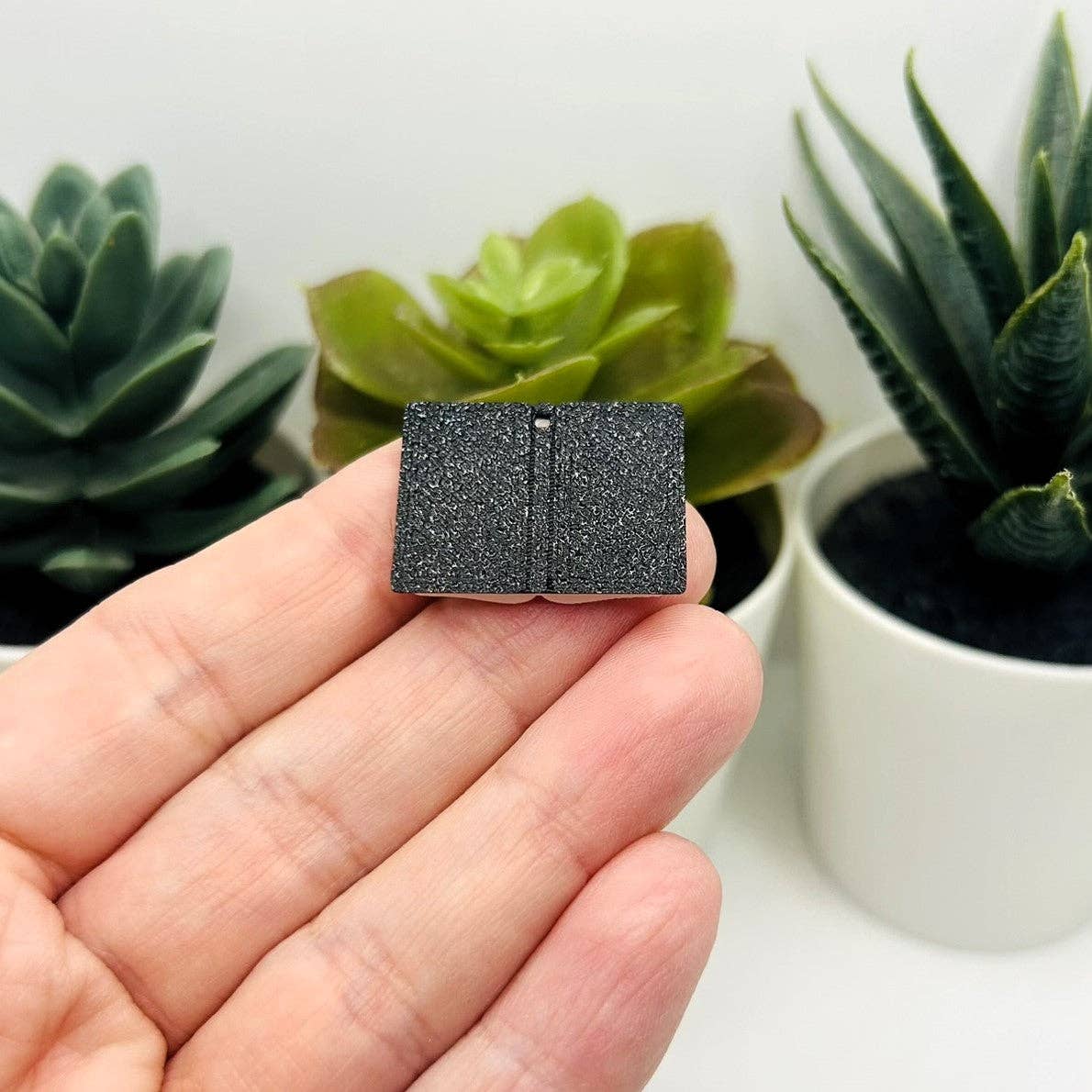 Guerrilla Charm - Wholesale Individual Charm/Pendant - 3D Black Open Book Charms, 25x20mm3