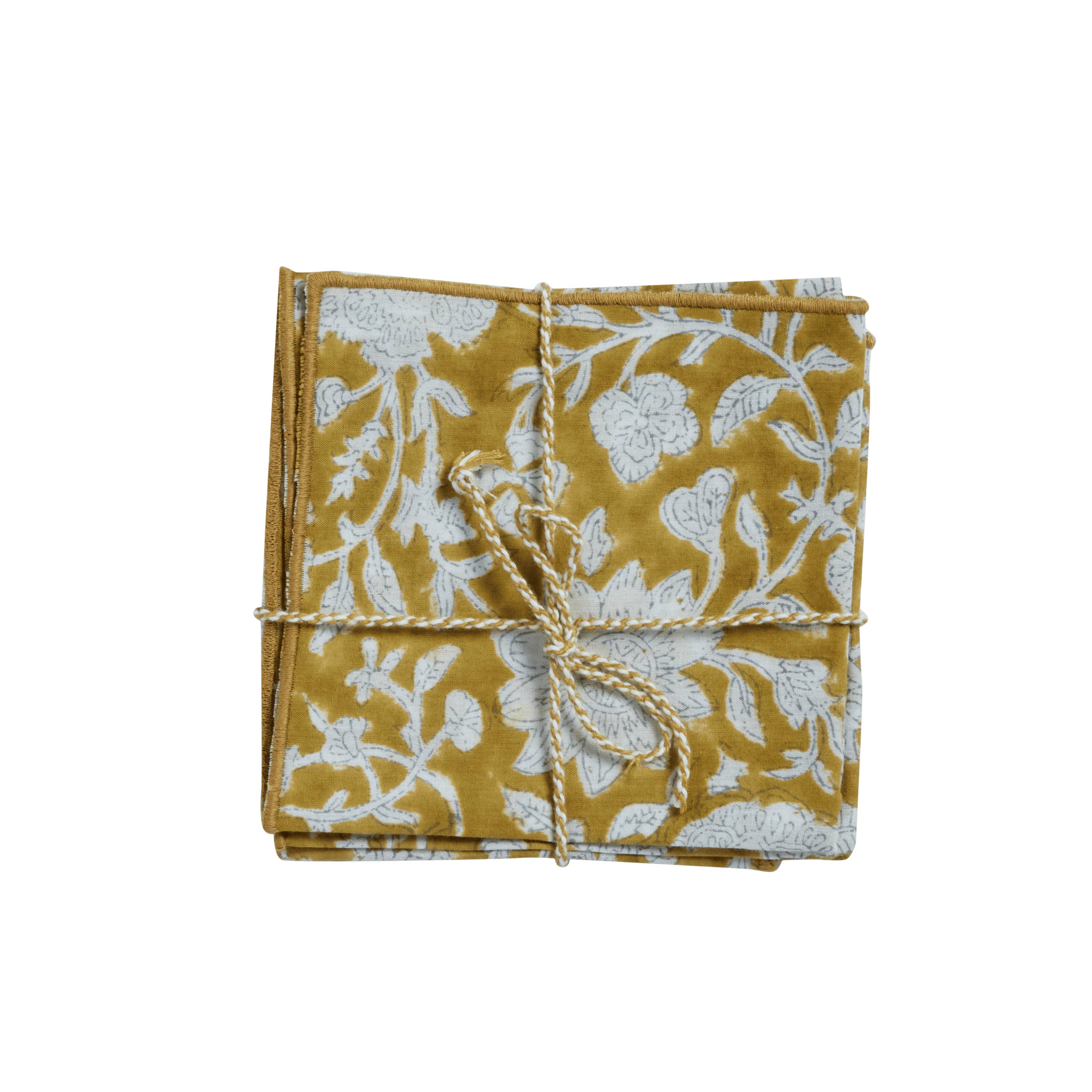 Bonheur du Jour - Wholesale Dinner & Cloth Napkin - Set of 2 towels with Tupia Absynthe flowers