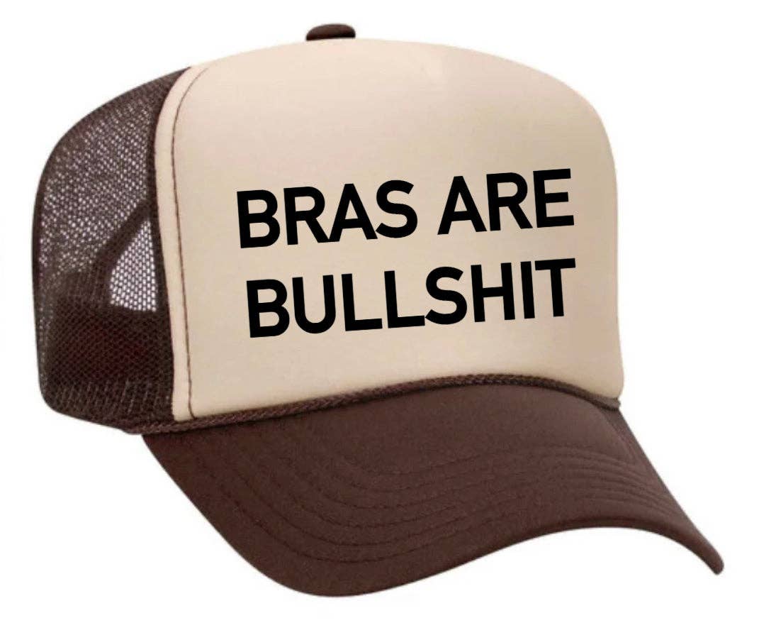 Inappropriate Trucker Hats - Wholesale Trucker Hat - Women's - Bras Are Bullshit Trucker Hat32