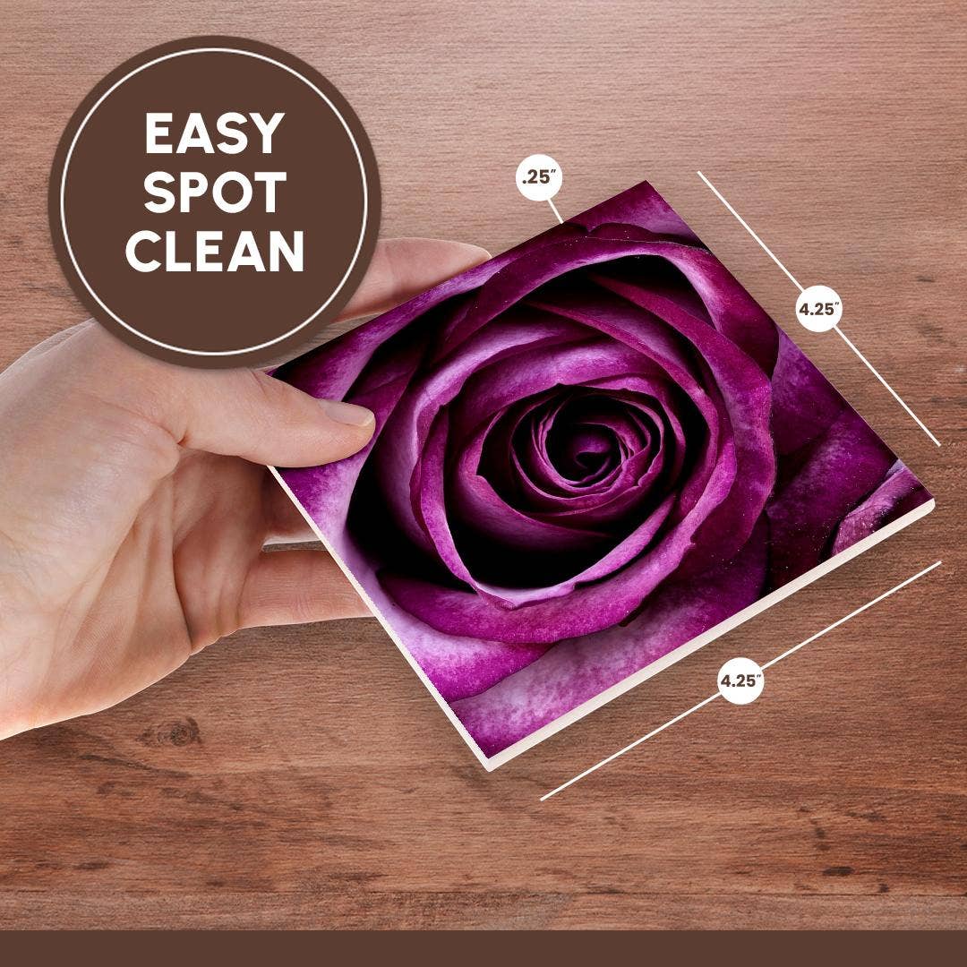 3dRose – Engroshandel Bordskånere – 3dRose, Billede af Makro Blommefarvet Rose Med Alle Dens Lag, Bordskåner6