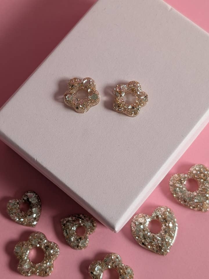 (Cópia) Pingentes resina azul polar| flor pequeno formato por atacado de L'atelier Nounille