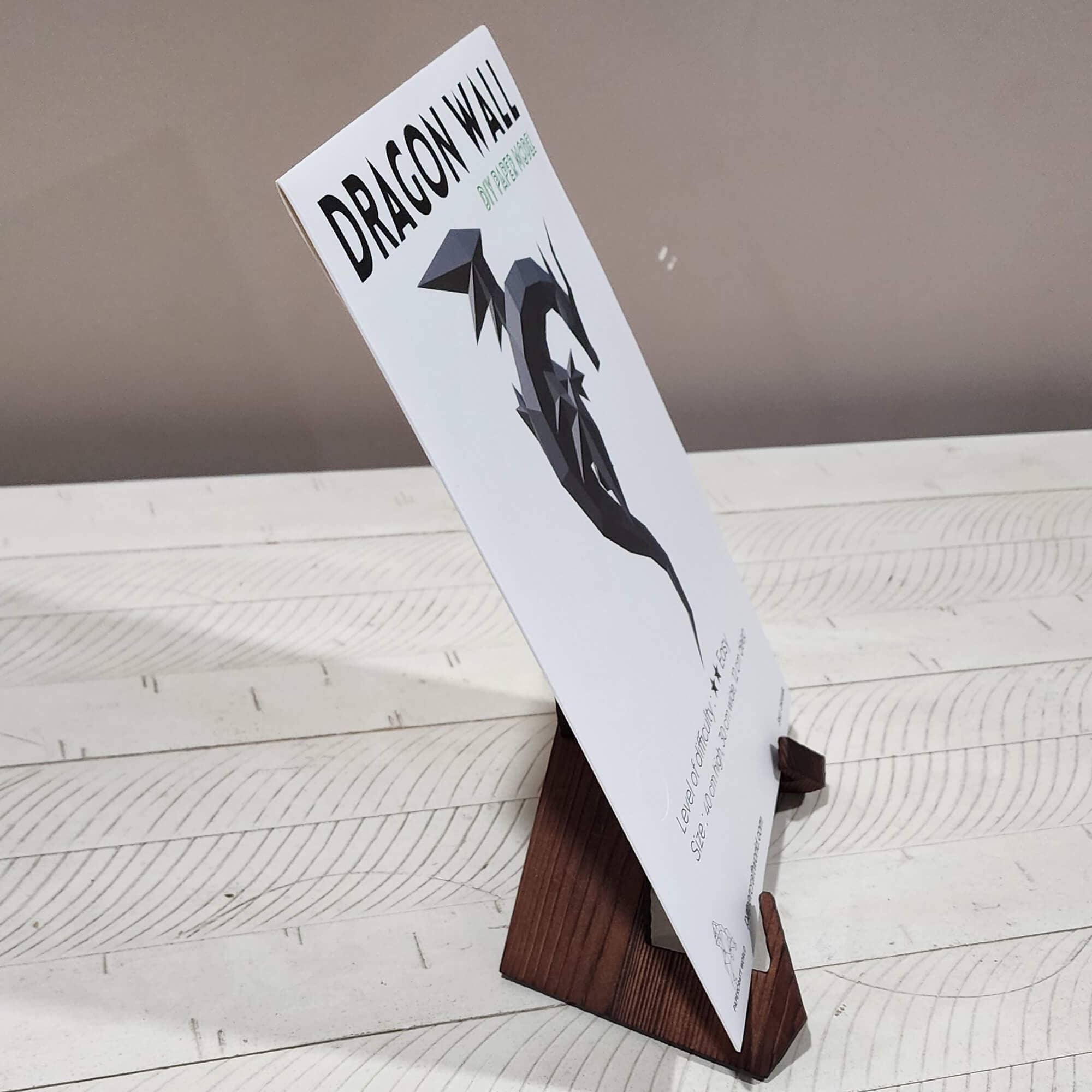 PAPERCRAFT WORLD - Vendita all'ingrosso Kit per lavoretti fai da te - Arte da parete origami 3D a forma di drago PAPERCRAFT WORLD6