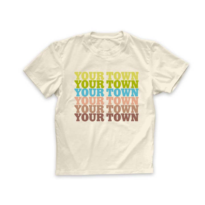 Rock Scissor Paper – wholesale Screen-printed t-shirt – Kids – Personalized City Toddler T-Shirt- Supergraphics repeat name9