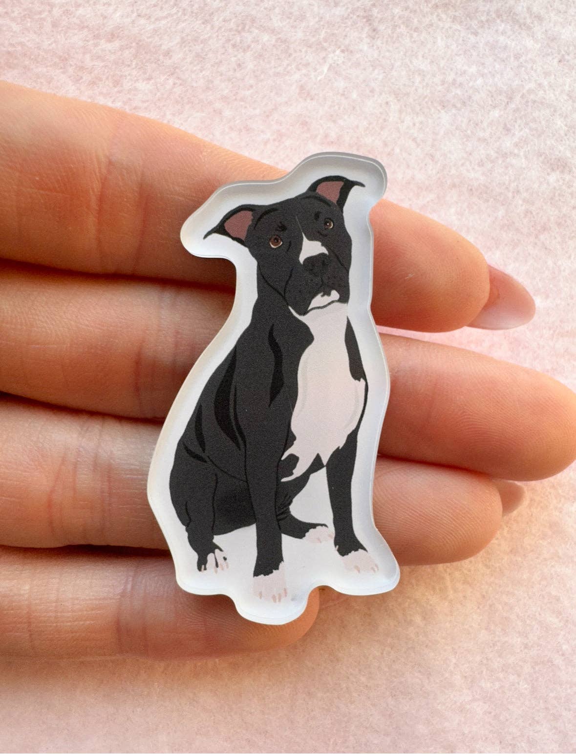 Our Cheery Corner - Wholesale Magnet - Pit Bull (black) Magnet1