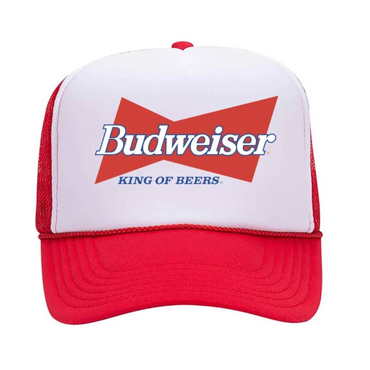 Free Spirit - Wholesale Trucker Hat - Unisex - Budweiser Trucker Hat Red
