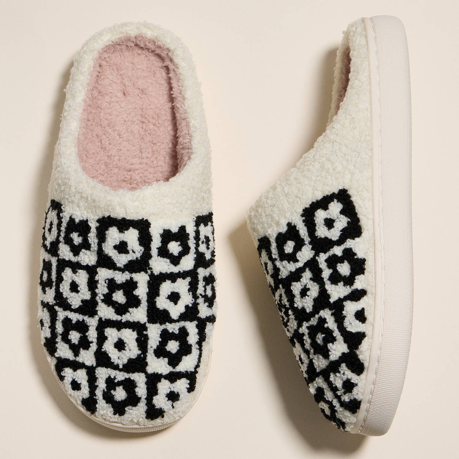 Frem - Vente Chaussons – femme - Chaussons d'intérieur élégants à blocs de couleur florale5