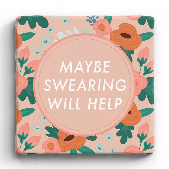 Swearing - Marble Coaster for wholesale by Paisley & Parsley