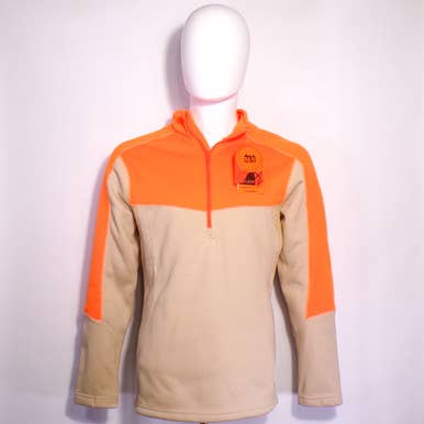 Mid America - Wholesale Jacket - Men's - Tan/Blaze Orange Pullover Hunting Sweatshirt - 6ct2