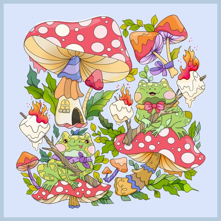 Mixed Media Resources LLC - Wholesale Coloring & Activity Book - Adult - So Many Cute Animals! Sweet & Whimsical Scenes to Color1