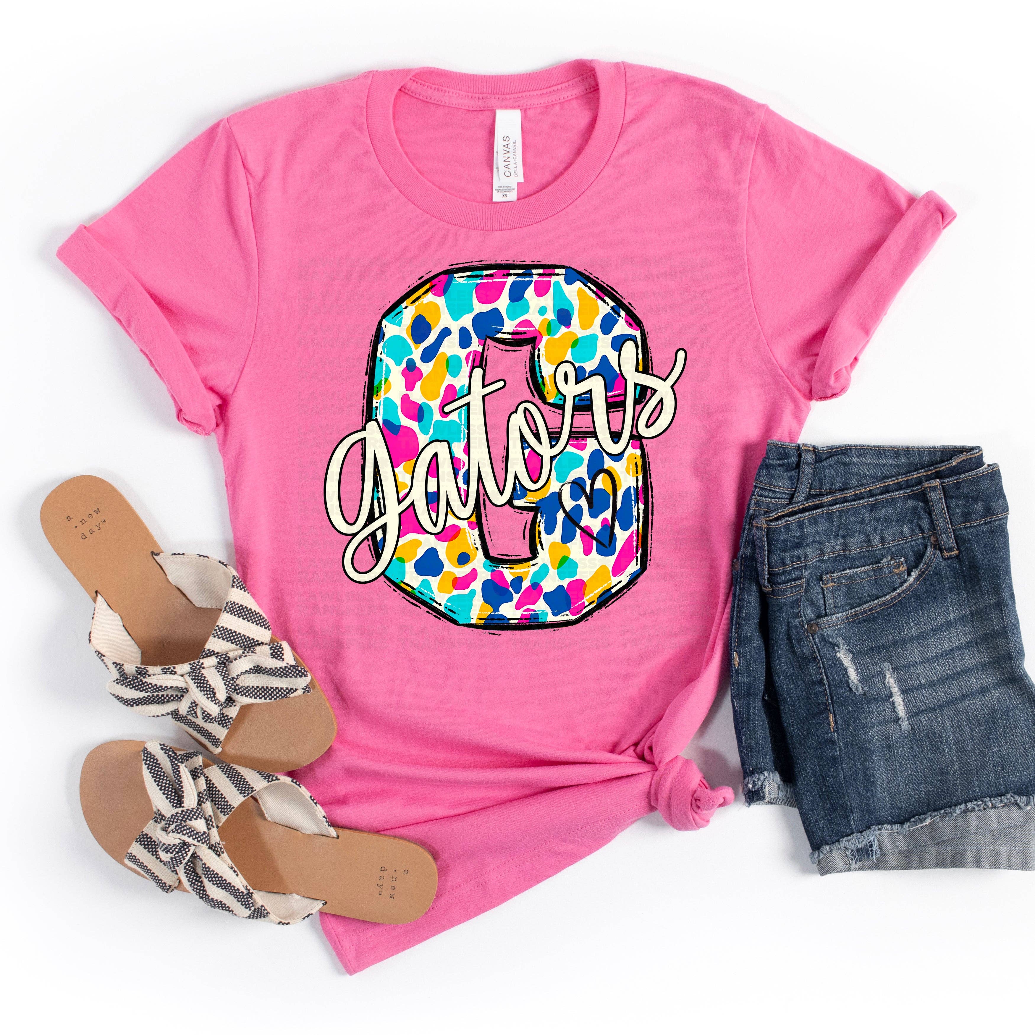 Flawless Transfers - Wholesale Sublimation Transfer - Gators Bright Spots DTF Transfer0