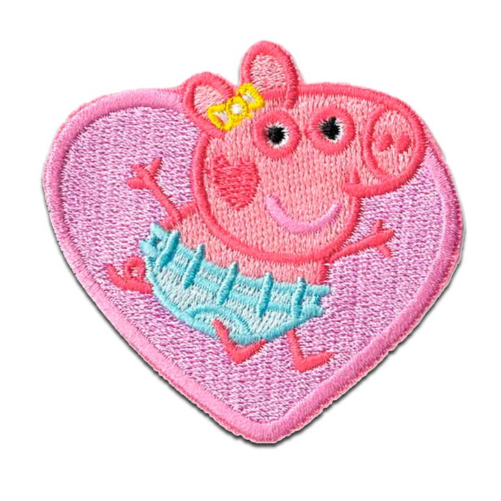 Aplique / Emblema - Peppa Pig Evie Coração por atacado de Catch the Patch