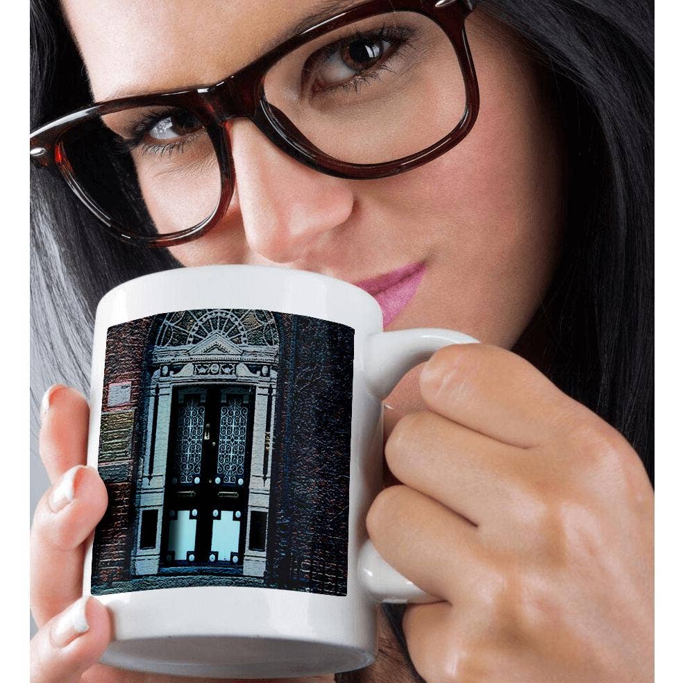 3dRose - Wholesale Coffee Mug - 3dRose, One of The Beautiful Dublin, Ireland Doors Done in Poster and Texture Style, Mug9