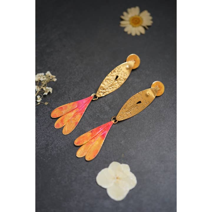 Maria rosua - Wholesale Dangle Earrings - Fish of the Paraná2