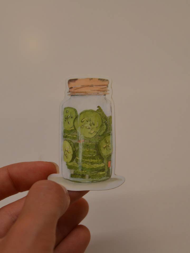 Pickle Jar Sticker for wholesale by Bear on Paper