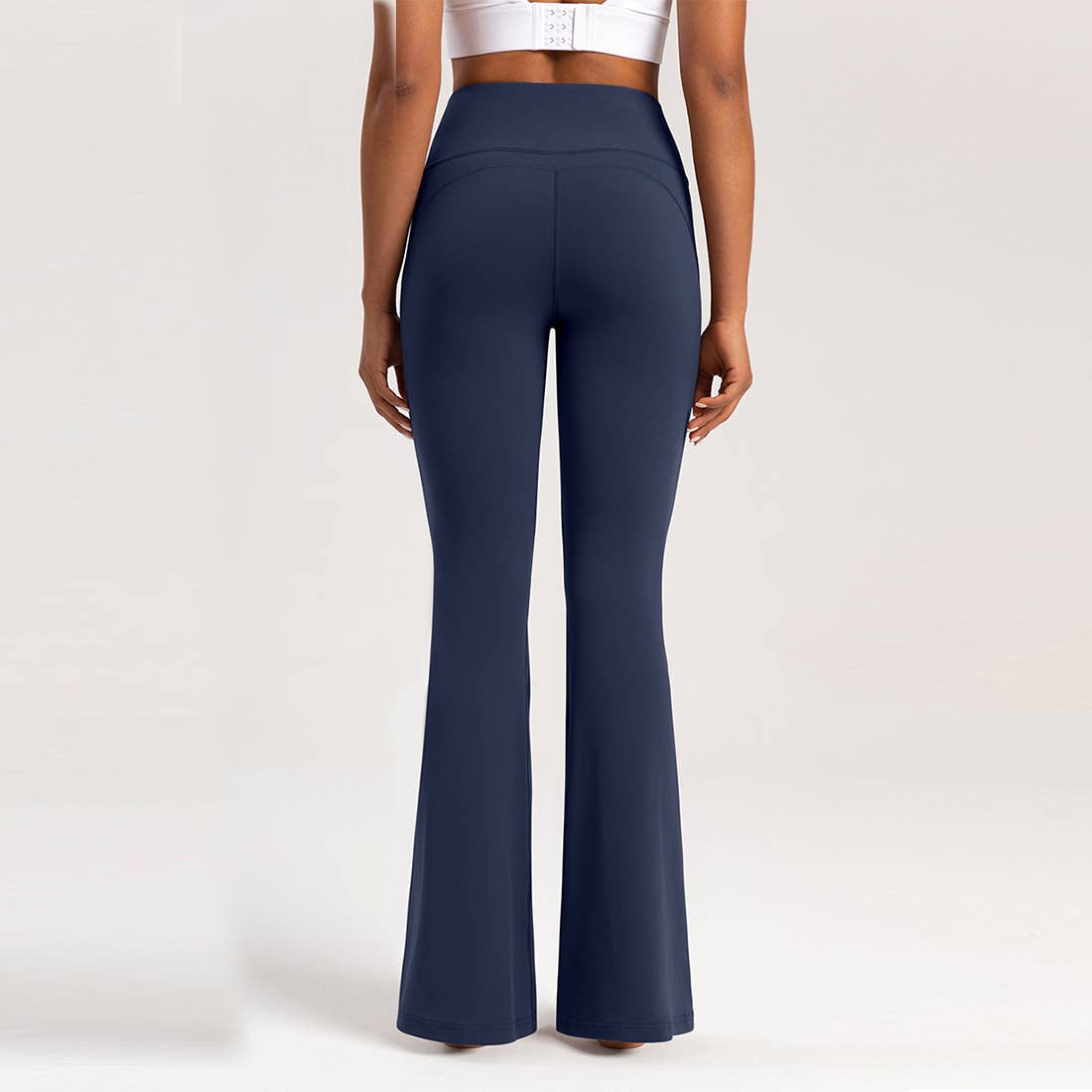 Sodalemon - Wholesale Fashion Leggings - Women's - Women High-Waisted Flared Naked Feel Yoga Bootcut Leggings5