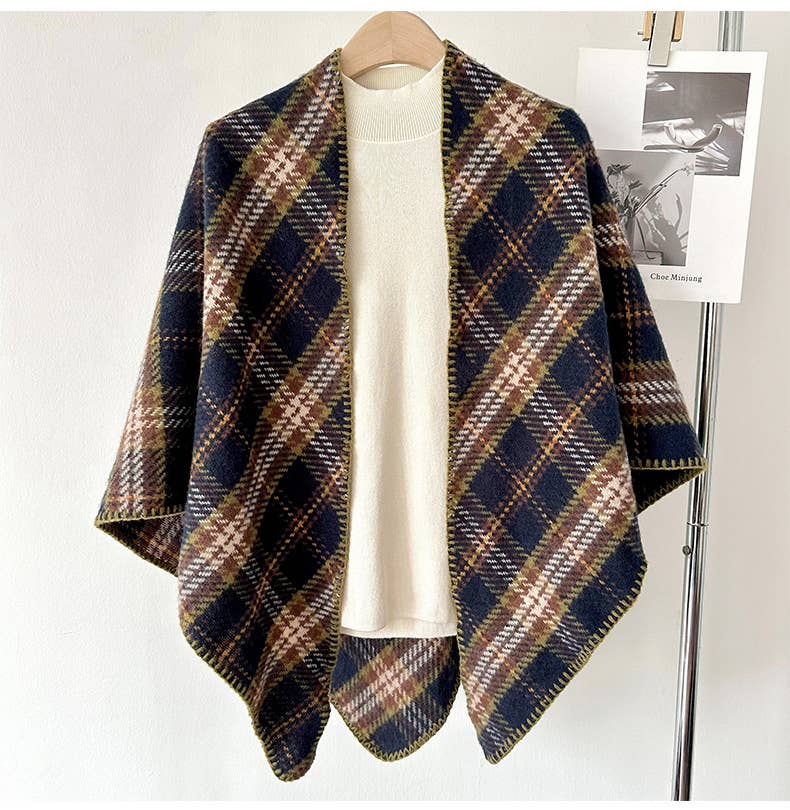 JC Sunny Fashion - Vendita all'ingrosso Sciarpa - Donna - Sciarpa a quadri triangolare JC02350611