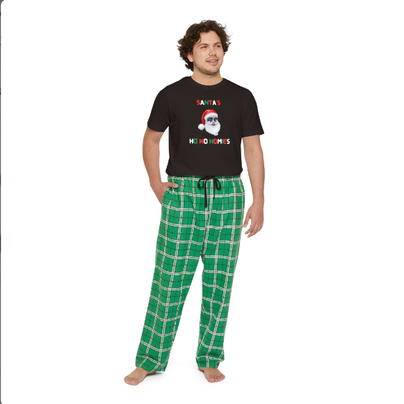 Differently Gifted - Wholesale Sleepwear Set - Unisex - Ho Ho Homies Classic Santa Matching Christmas Pajama Set8