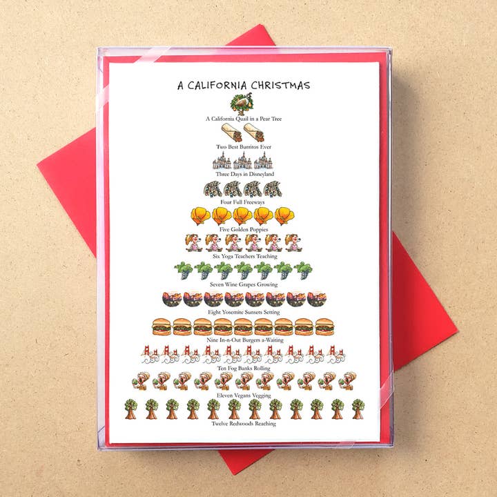 Allport Editions - Wholesale Christmas Card - States: 12 Days of Christmas Boxed Cards - ALL 50 STATES!
