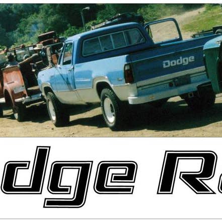 1976-86 Dodge Ram Truck Tailgate Decal - Dodge Ram Name - 2.1" x 21" for wholesale by I Make Stickerz