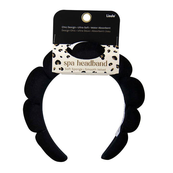 Lindo - Wholesale Spa Headband - Lindo Velvet Spa Headband (Chic Cloud Design)
