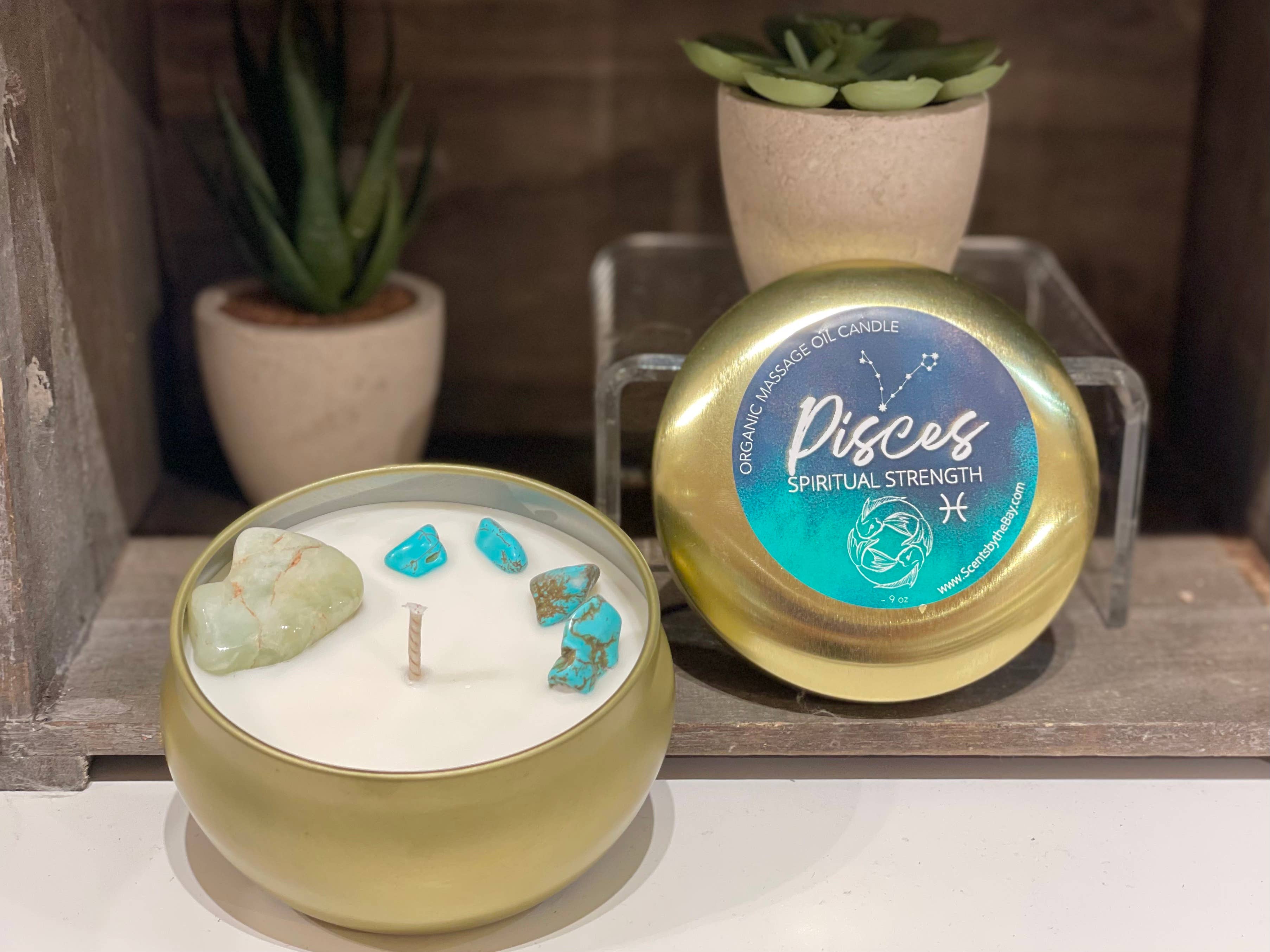 Scents by the Bay - Wholesale Travel Candles - Zodiac Hydrating Massage Oil Candles7