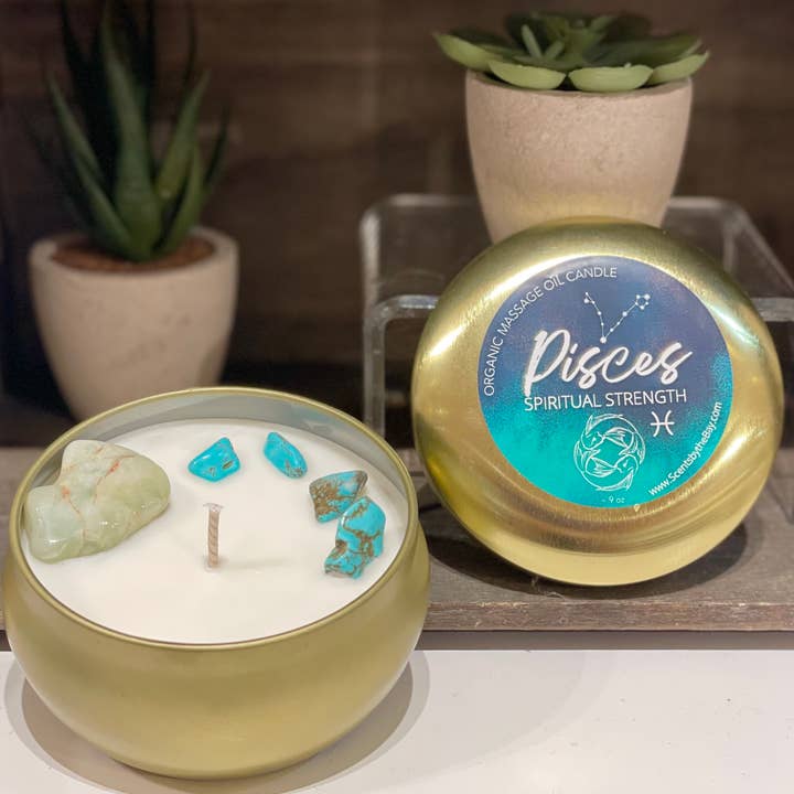 Scents by the Bay - Wholesale Travel Candles - Zodiac Hydrating Massage Oil Candles7