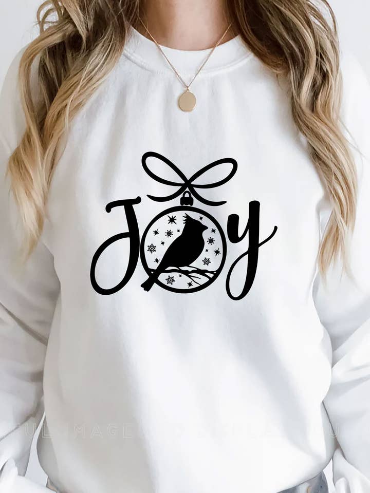 JOY, Christmas, Unisex Crew-Neck FLEECE Sweatshirt for wholesale by Top Avenue