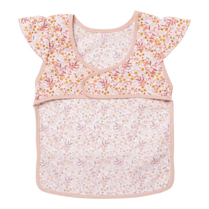 BB&Co - Wholesale Bib - Baby - Marsala/ochre liberty print integral waterproof bib1