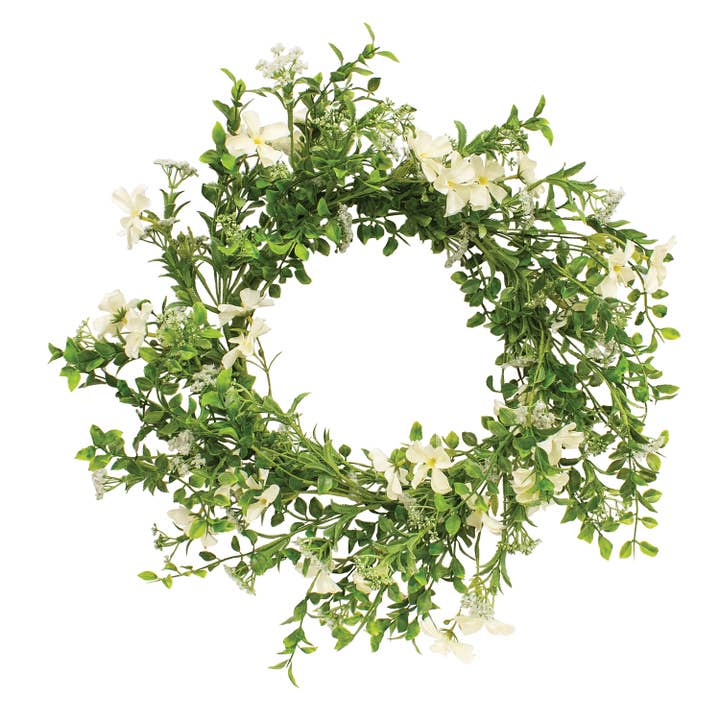Heavenly Blossoms Wreath - 22" for wholesale by Col House Designs
