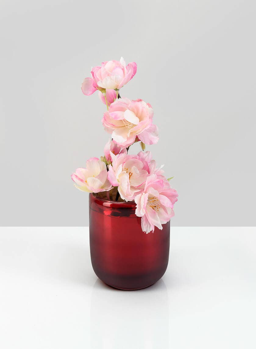 Jamali Garden - Vente Bougeoirs - Bougeoir en verre rouge soufflé à la main Ebba2