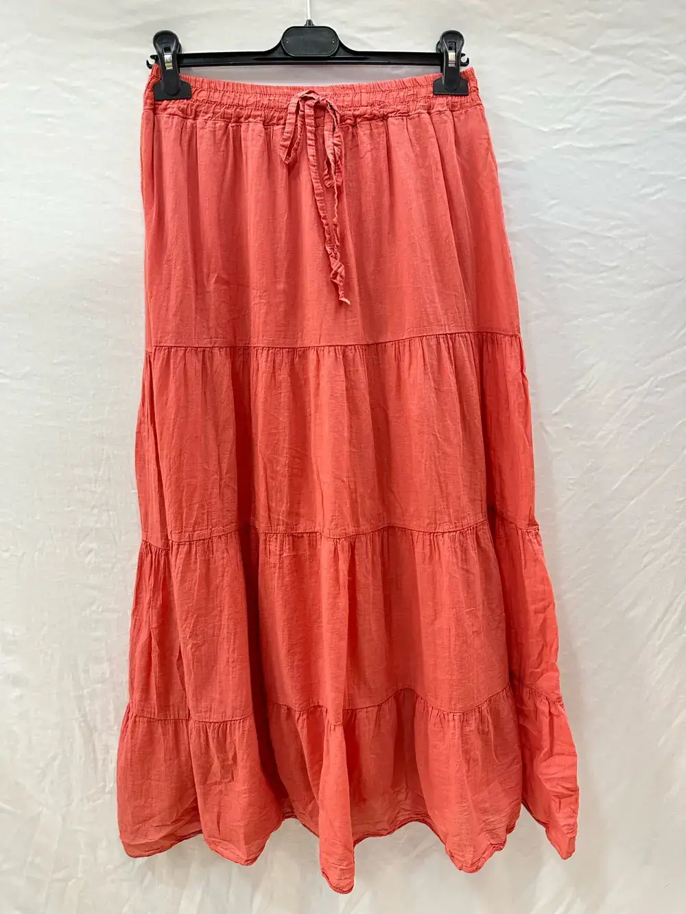 Mimi & Gogo – Engroshandel Nederdel - Dame – Lang bomuldsvoile nederdel med foer og elastik i taljen8