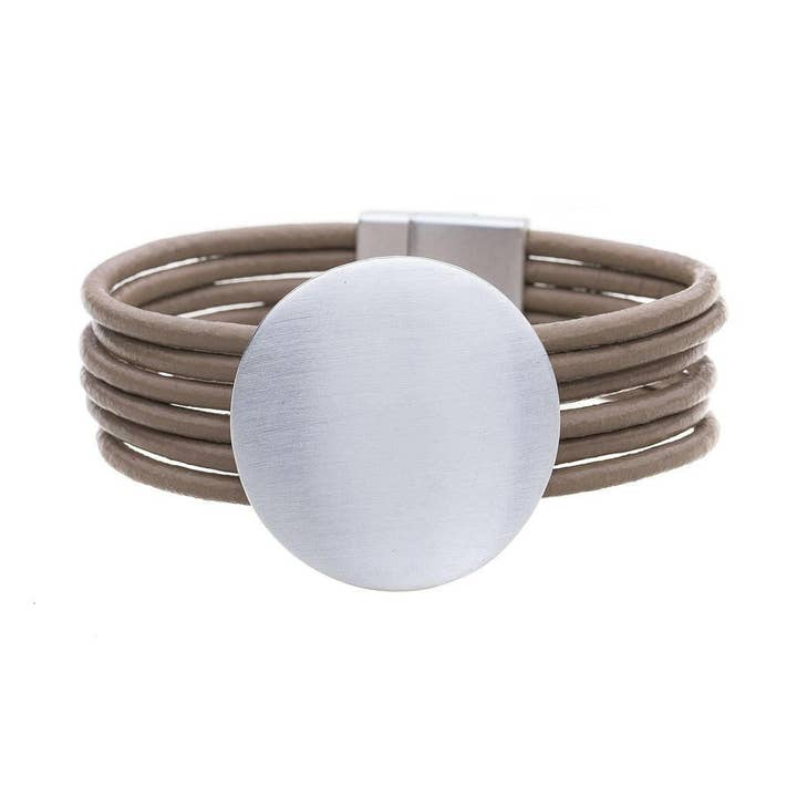 Bracelet - metal flat circle for wholesale by Fox by Ren GmbH