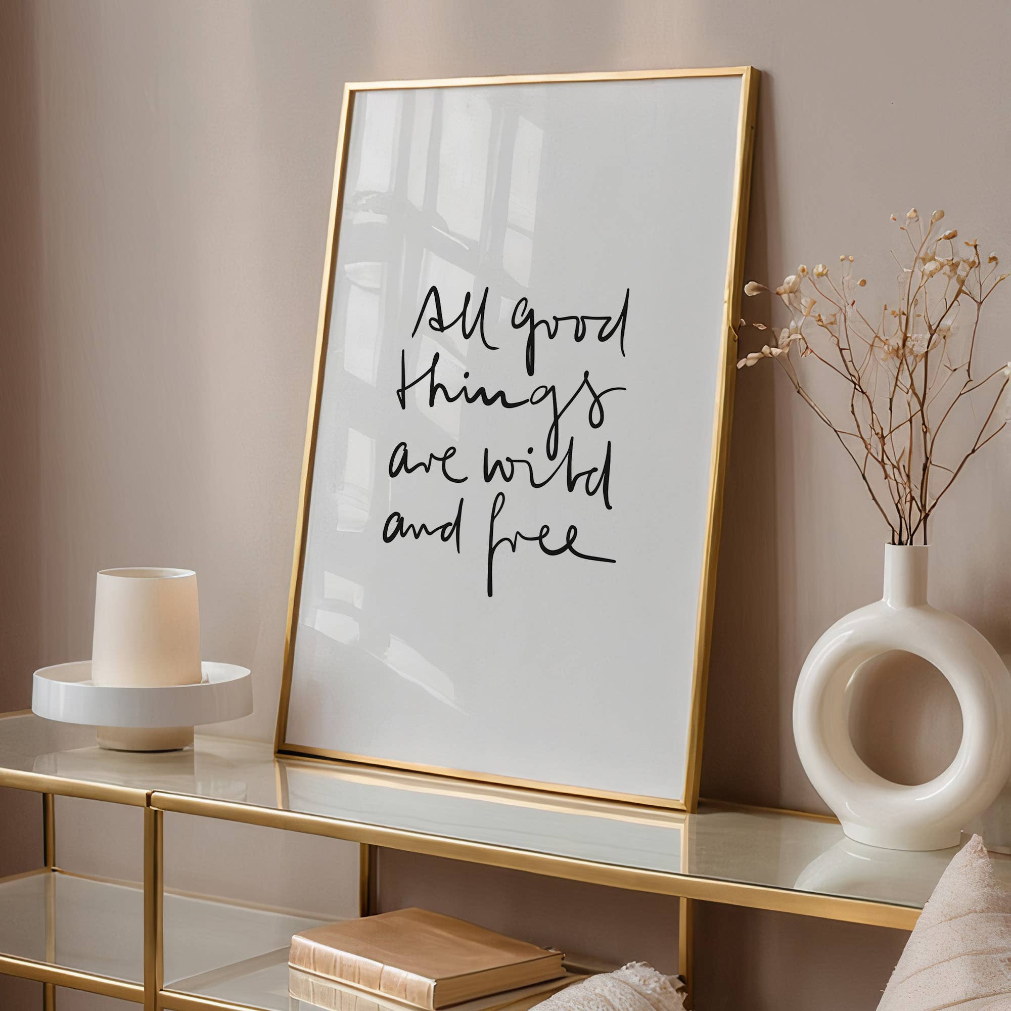 Tales by Jen - Vente Poster - Affiche « All good things are wild and free » sur papier mat 300 g/m²3