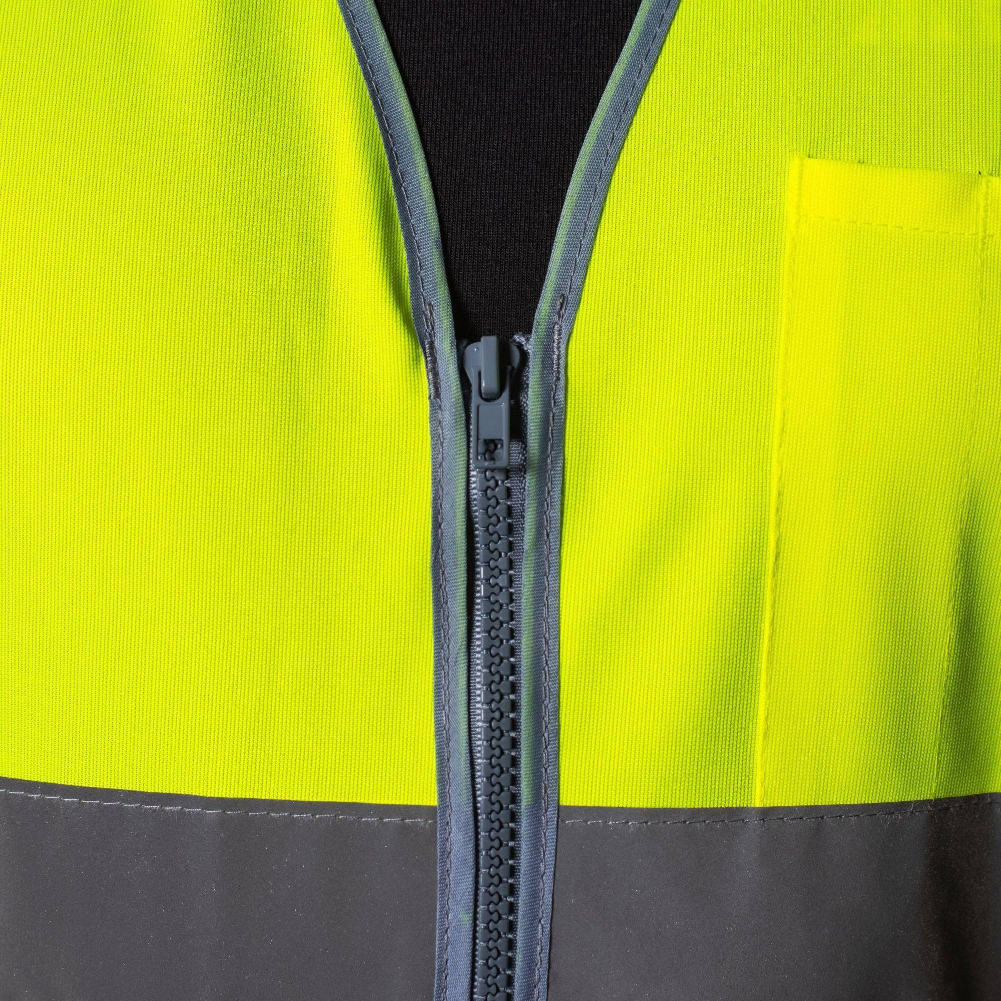 BAD WORKWEAR - Wholesale Safety vest – Unisex - BAD® HI-VIS DAY/NIGHT ZIP SAFETY VEST3
