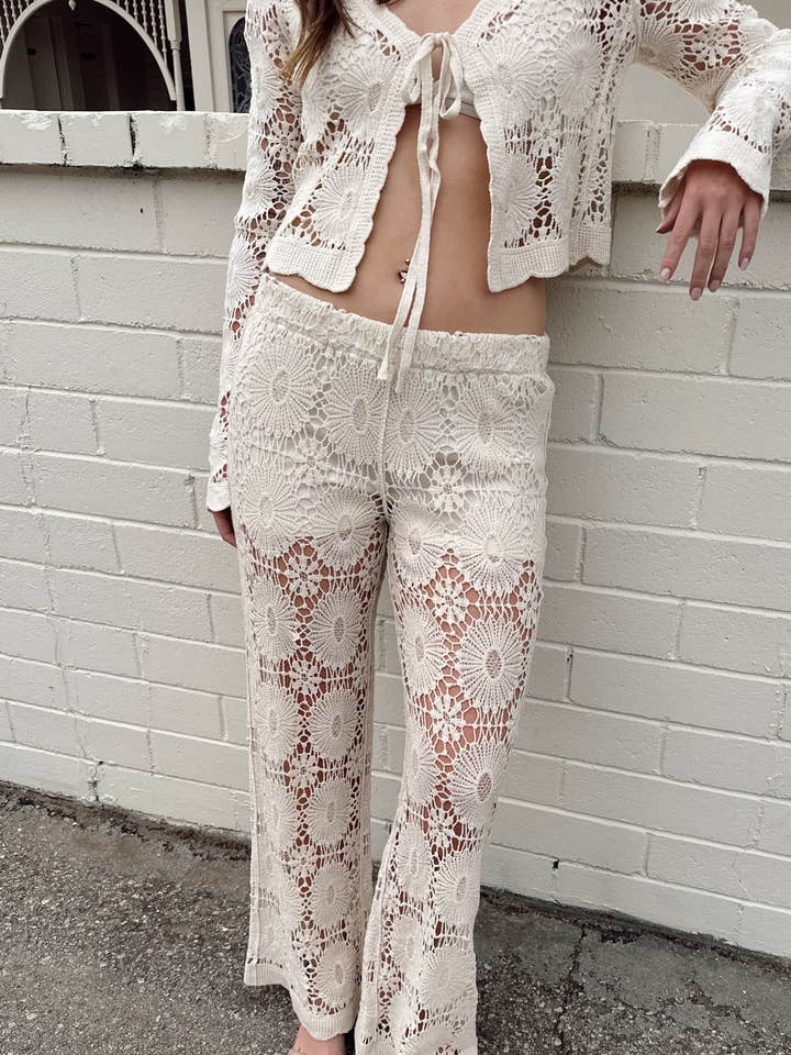 Pantaloni Boho all'uncinetto per la vendita all'ingrosso da parte di Nectar Clothing