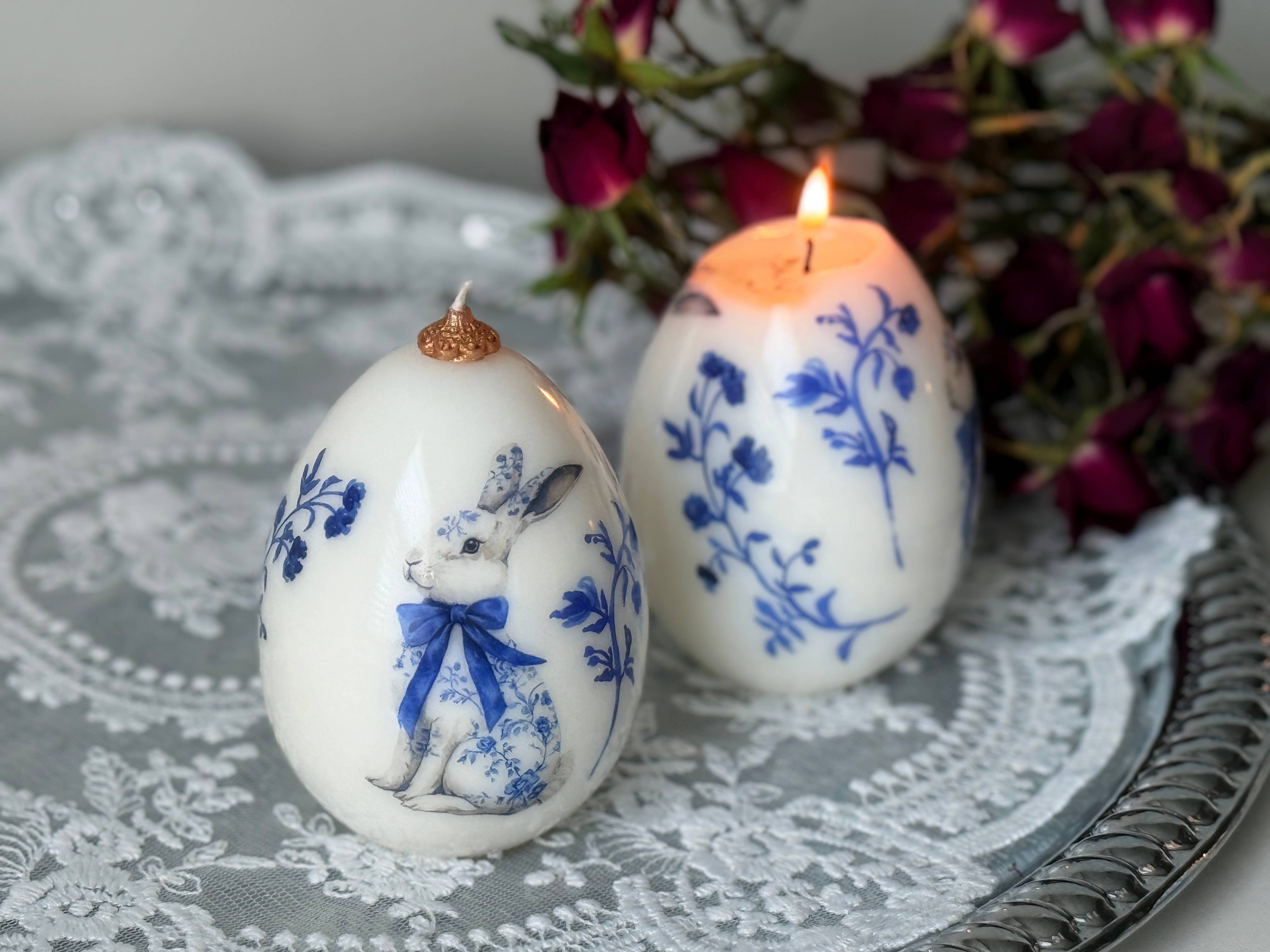 VR.candle - Wholesale Novelty Candle - Vintage Easter Egg Bunny Candle: Spring Rabbit Decor5