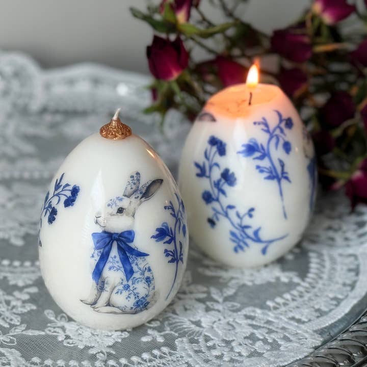 VR.candle - Wholesale Novelty Candle - Vintage Easter Egg Bunny Candle: Spring Rabbit Decor5