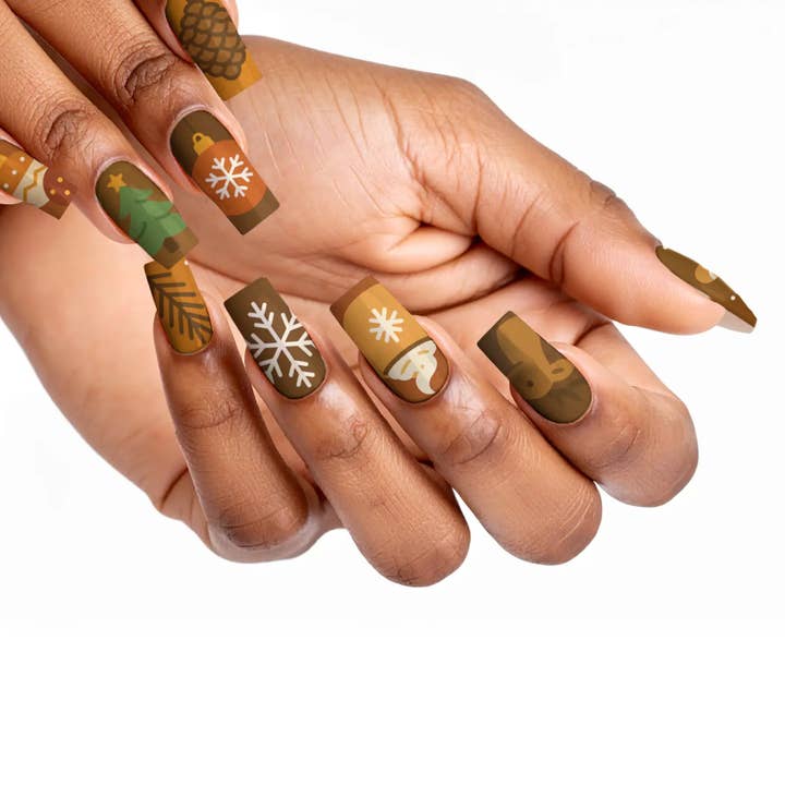 FYNE BODY - Wholesale Press-on/fake nails - Hot Cocoa Christmas Press-On Nails24