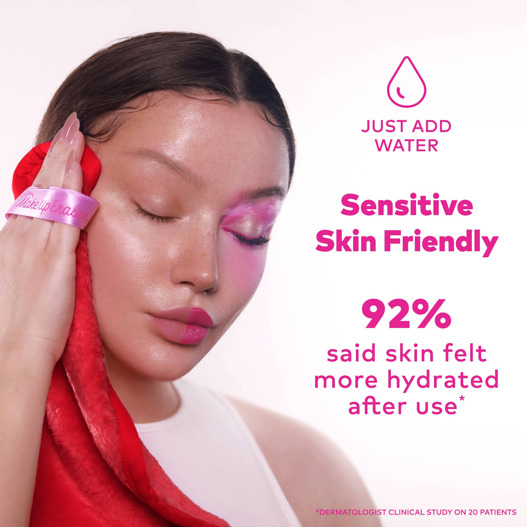 The Original MakeUp Eraser - Wholesale Makeup Remover - Love Ruby Red MakeUp Eraser PRO3