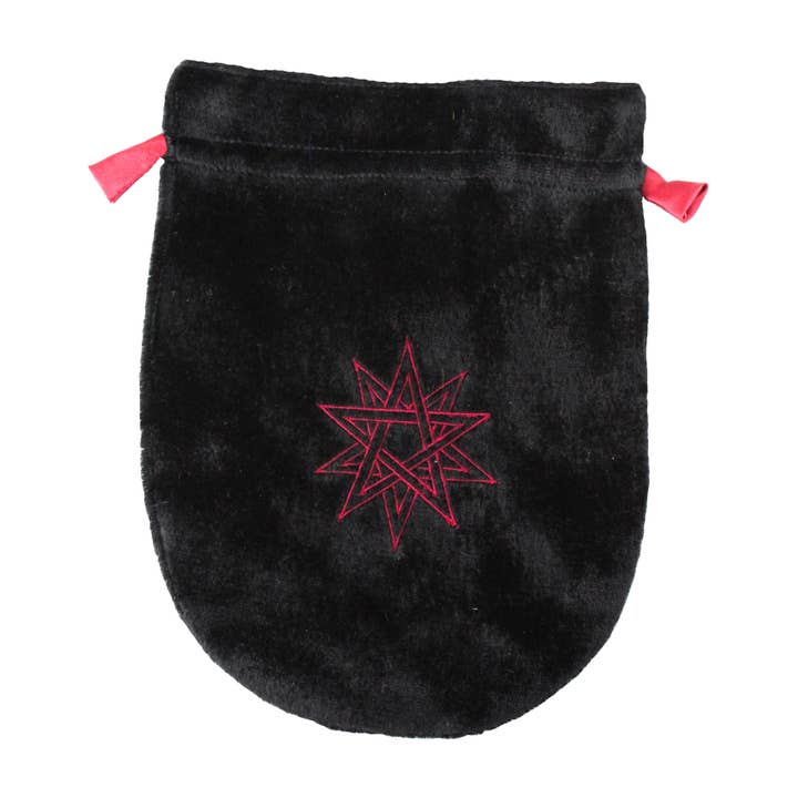 Doppel-Pentagramm Samt-Tarot-/Aufbewahrungsbeutel mit Futter für den Großhandel von Eastgate Resource